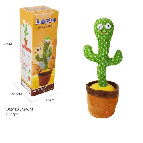 product_image_name-Generic-Dancing and Talking Cactus Toy Funny Wriggle for Kids Soft Plush Talk-4