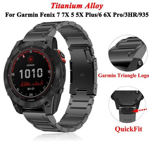 Titanium Band QuickFit 26mm For Garmin Watch Fenix 7X 7 6 6X Pro