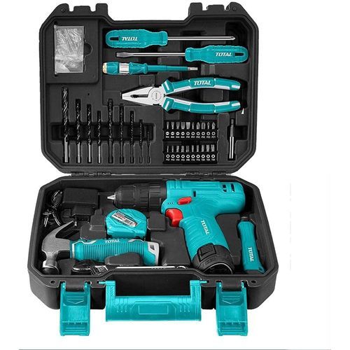 TOTAL Cordless Drill 81 PCS Tool Set Household Tool Set