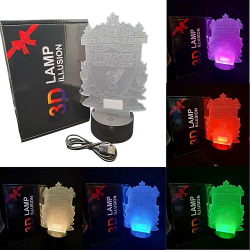 product_image_name-Generic-Liverpool FC 7 Color Changing 3D Illusion Football Club LED Night Lamp Desk Table Décor Gift -4