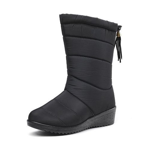 Fashion Warm Wedge Heel Ankle Boots For Woman Winter Shoes Best