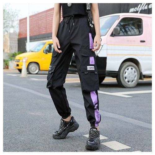Fashion Black Women s Joggers Casual Sports Summer Girls Hip hop Streetwear Pants Fashion Cargo Pants Female Dance Sweatpants Trousers Black WEF Best Price Online Jumia Kenya