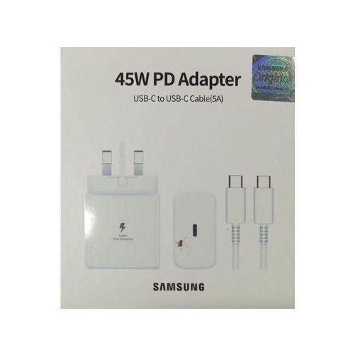 product_image_name-Samsung-45W Original Super Fast Charger With 5A C To C Fast Cable & 3 Pin adapter-1