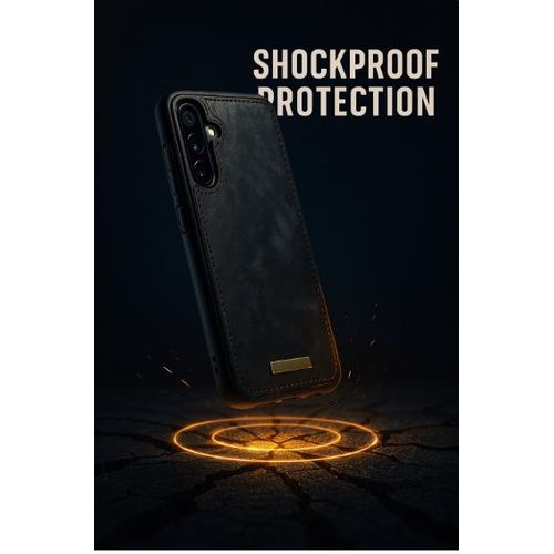 product_image_name-Caseme-Samsung Galaxy A56 Phone Case, Retro Suede Leather Shockproof Back Cover with All-Round Protection and Raised Bezels for Screen and Camera (Black)-4