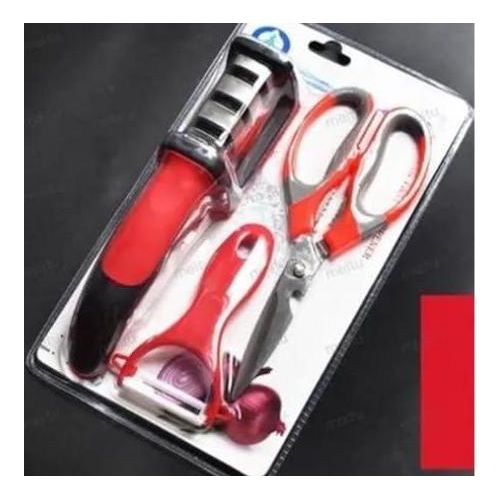 product_image_name-Generic-Kitchen Knife Sharpener 3 In 1 + Stainless Scissors + Peeler - Multicolor-2