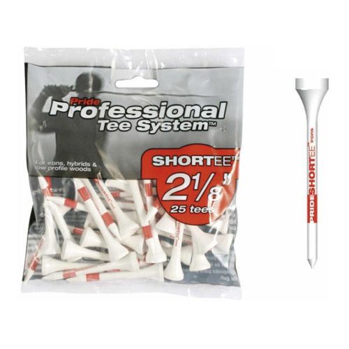 product_image_name-Pride-Golf Tees Pts Shortee 2 1/8" (Pkt Of 25) White/Red..-1