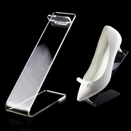 Clear sale acrylic shoes