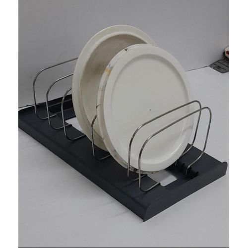 product_image_name-Generic-Bakeware & Cookware Organizer – Kitchen Storage Rack (Black)-2