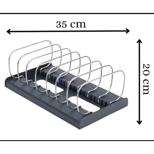 product_image_name-Generic-Bakeware & Cookware Organizer – Kitchen Storage Rack (Black)-3