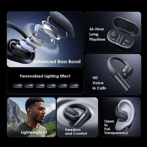 product_image_name-Oraimo-OpenArc Wireless Earphones Open-Ear Bass Boost Comfort-3
