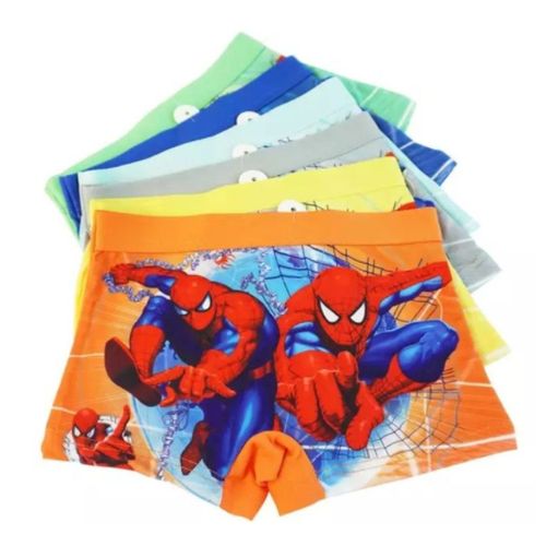 Kids Boy Cartoon Underwear Boxer Milk Silk Seluar Dalam Kanak-kanak  Spiderman Kids Boxer Pant 4Yrs-12Yrs