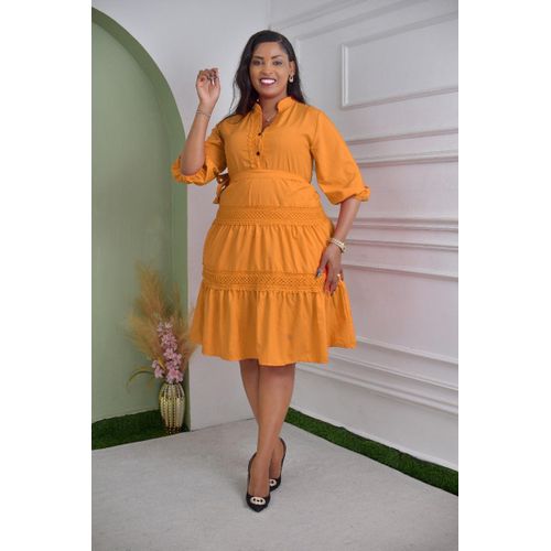 sachin and babi light blue dress Casual Dresses Women Fashion Mini Dress Yellow Square... From Cnlongbida,  $21.43