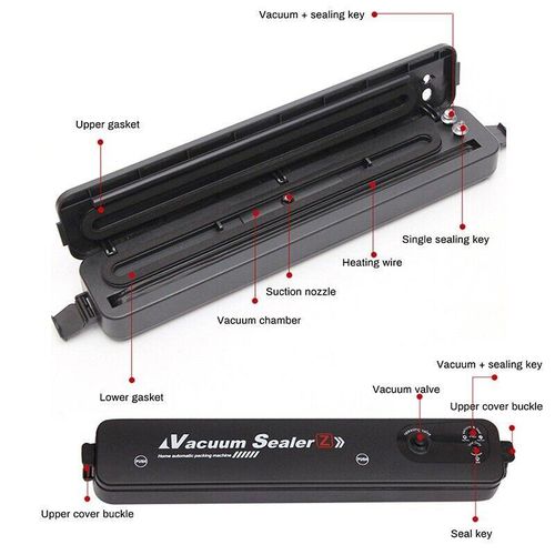 product_image_name-Generic-Electric Vacuum Sealer For Food Storage With 10 FREE Vacuum Bags-6