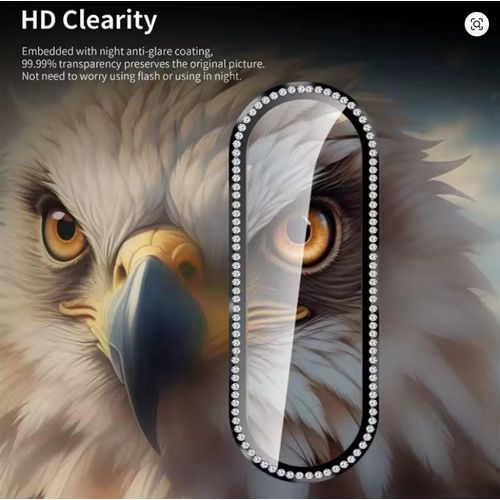 product_image_name-Generic-Samsung Galaxy A26 Phone Case, Women's Metal Ring Camera Lens Protector with Diamond Glitter Decoration for Second Device-5