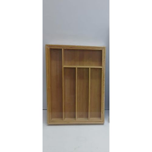 product_image_name-Generic-Multifunctional Bamboo Expandable Wooden Cutlery Drawer Organizer – Medium Size-3