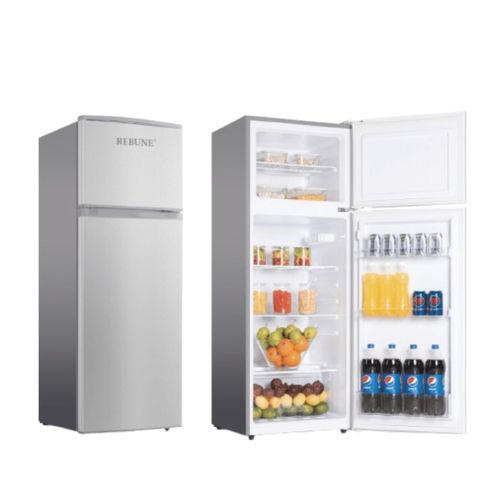 product_image_name-Rebune-RE-BCD-118S PCM Silver Double Door Refrigerator,118L (2YRs WRTY)-1
