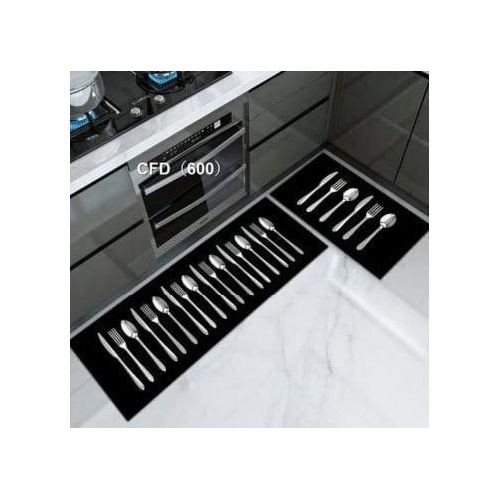 product_image_name-Generic-2pcs set  3D kitchen mat  NON SLIP Grip Rubber underside floor-5