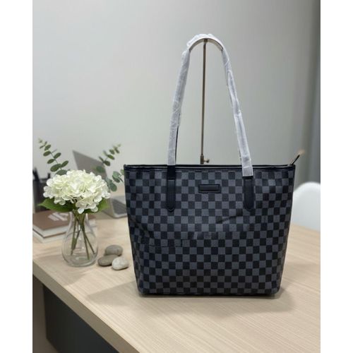 product_image_name-Fashion-checkered tote bag -1