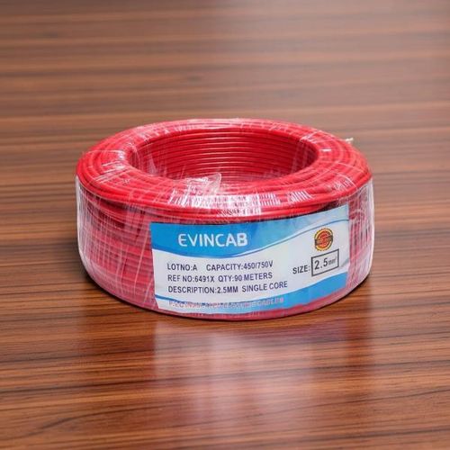 product_image_name-Evin-Red 2.5mm Single Core High Durability Resistant to Bending Fatigue Wiring Cable -1