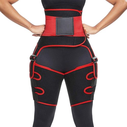 Fashion 3 In 1 Waist And Thigh Trimmer Double Compression Belt Leg