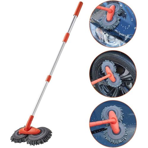 product_image_name-Generic-115cm Car Wash Twin Mop – Long Handle Microfiber Cleaning Brush-3