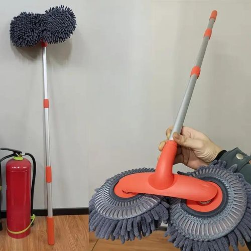 product_image_name-Generic-115cm Car Wash Twin Mop – Long Handle Microfiber Cleaning Brush-6