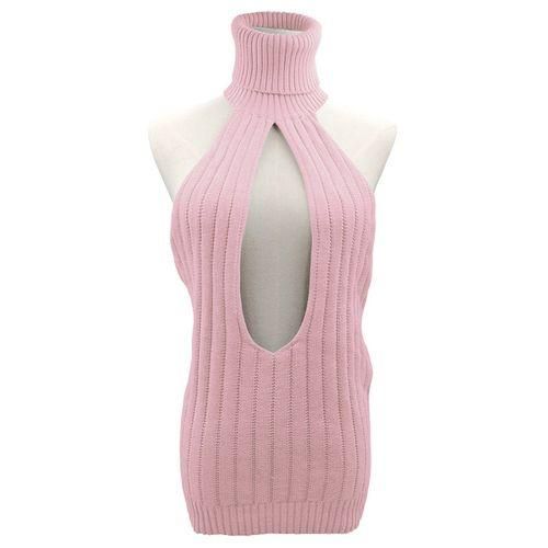 Turtleneck with open chest cheap