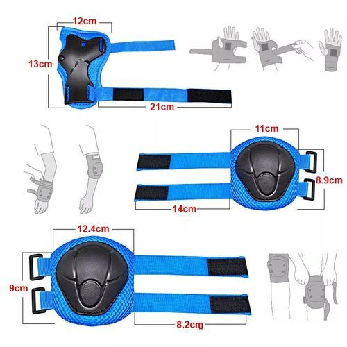 Kids/youth Knee Pads Elbow Pads Wrist Guards Protective Gear Set