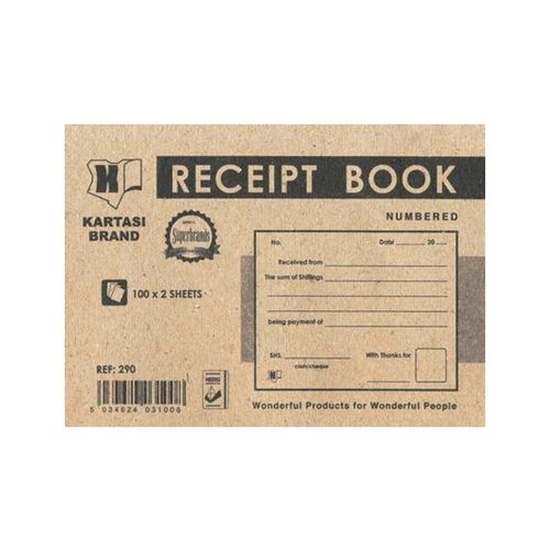 Generic Kartasi Receipt Book Ref290 Numbered Best Price Online