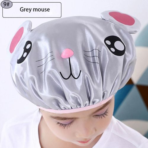 product_image_name-Generic-Cartoon Thick Waterproof Bath Hat Double Layer Shower Hair Cover for Kids – Comfortable, Adjustable, and Fun Bathing Protection for Boys & Girls-5
