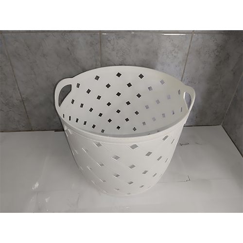 Miniso Grain Hole Pattern Round Storage Basket Medium Size 31x13.5x9cm