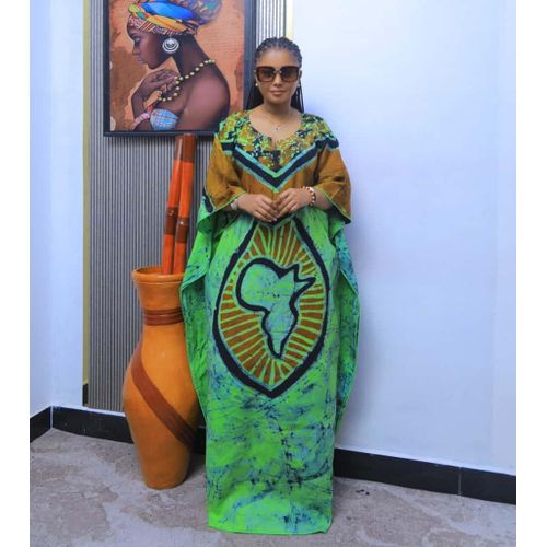 sachin and babi light blue dress Fashion Ladies' Cotton Evening Dress - African Ankara Dera, One Size Fits  All @ Best Price Online