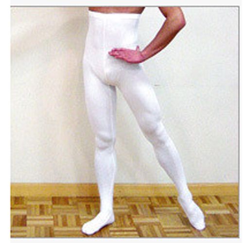 Generic (White)Fashion Great Elasticity White Soft Ballet Tights For Men  Boy,Dance Footed Balet Spandex Leggings Retail Wholesale Free Shipping XXM  @ Best Price Online