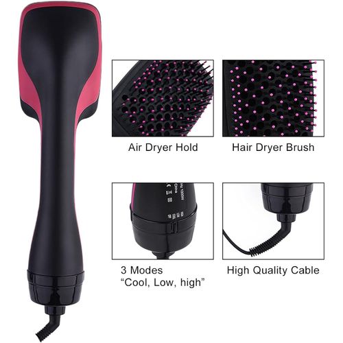 product_image_name-Generic-Professional 2-in-1 One-Step Hair Dryer & Volumizer Brush Negative Ion Electric Hot Air Styler, Straightener, and Blower Comb-7