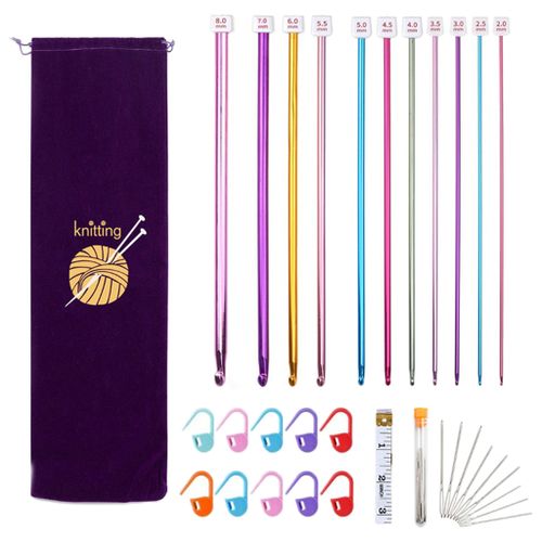 Generic 32x Crochet Hook Set Large Eye Blunt Needles Yarn Knitting