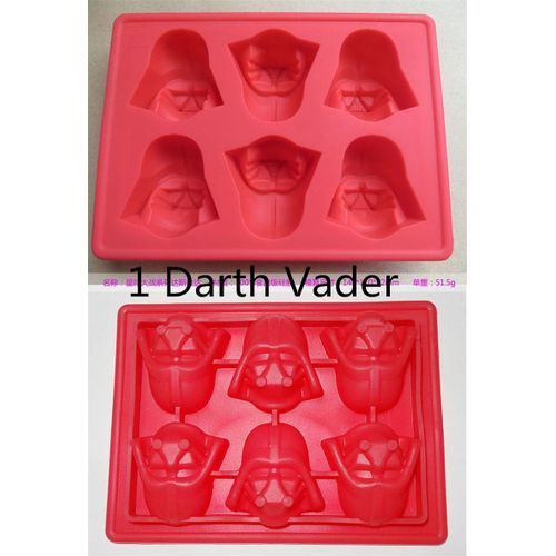 7 Options Star Wars Ice Cube Tray R2D2 X-Wing etc Silicone Mold