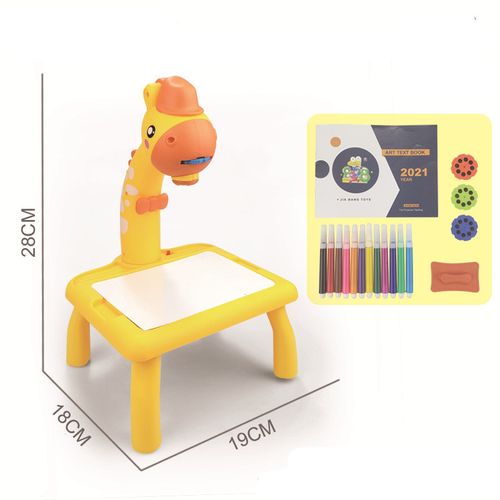 UNI Drawing Projector Toy,Kids Tracing and Drawing Projector Toy,Art Sketch  Projector with Light & Music Includes 12 Color Pens,3 Slides,Drawing