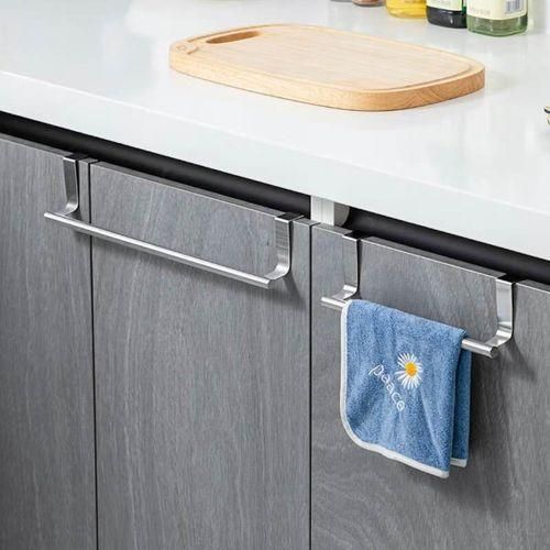product_image_name-Generic-36cm Over-the-Door Kitchen Cabinet Towel Bar – Stainless Steel, No Drill Installation-1