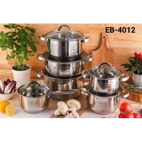 product_image_name-EDENBERG-12pc Edenburg Stainless Steel Cookware.-1
