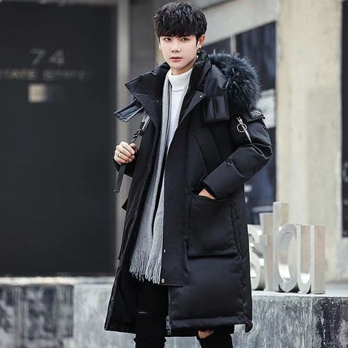 Fashion 2020 New Men s Down Jacket With Big Real Collar Warm Casual Waterproof Down Winter Coat Long Coat With Hooded Compressible Best Price Online Jumia Kenya