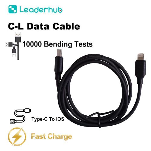 product_image_name-Leaderhub-USB C-Lightning Cable 1M Fast Charging Type C to Lightning Data Cable for IPhone Black-2