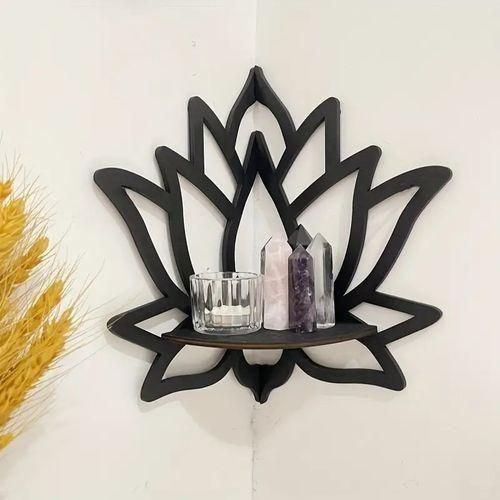 product_image_name-Generic-Lotus Buddha floating shelf for wall corner, floating shelf for crystal and stone display-5