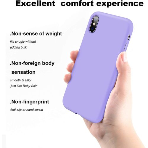 product_image_name-Generic-For Apple iPhone XS MAX (6.5 INCH) real Silicone Case with inside microfiber lining cover-6