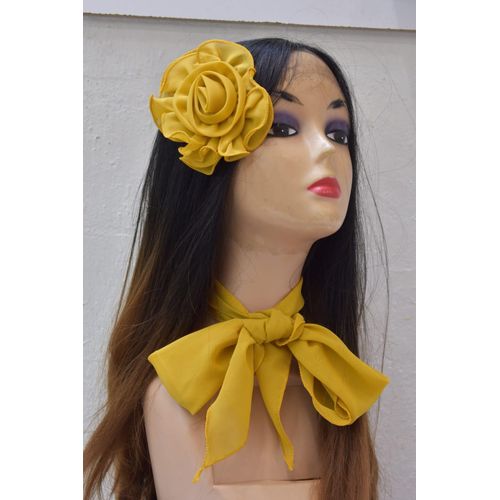 product_image_name-Fashion-Women’s Dark Red Floral Hairband & Sheer Neck Tie Set – Elegant Statement Accessory-4