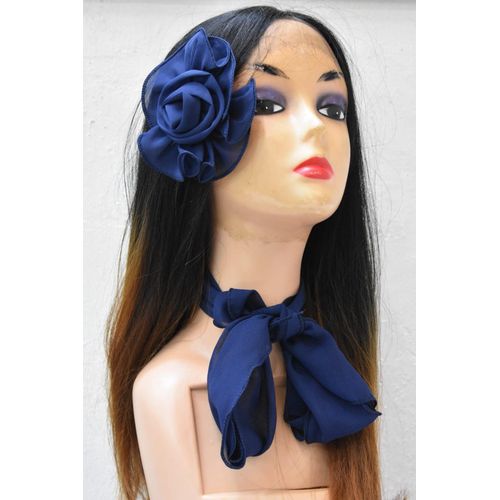 product_image_name-Fashion-Women’s Dark Red Floral Hairband & Sheer Neck Tie Set – Elegant Statement Accessory-6