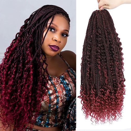 Generic 3pcs 14in Women Fashion Long Braids Bohemian Curly Wigs Hair ...