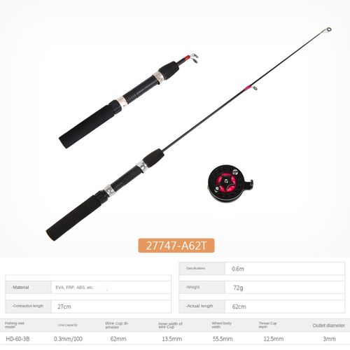 915 Generation Ice Winter Fishing Rod with Reel Combo Set Ice