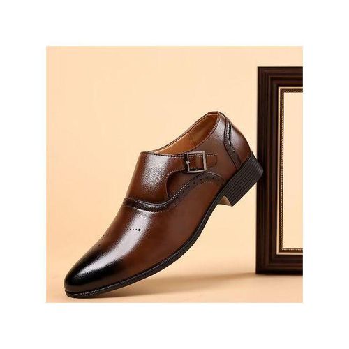 product_image_name-Fashion-Banagat Men's Oxfords Official Corporate Shoes Italian Business Loafer Brown-6