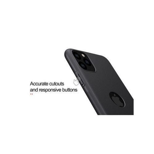 product_image_name-Generic-Nilkin Frosted Case For IPhone 11 Pro Max - Black With LOGO CUT OUT-2