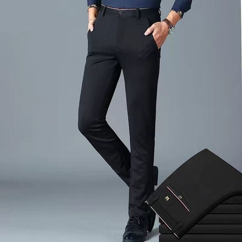 Fashion (black Pants)2022 Summer Business Casual Men's Suit Pants Set